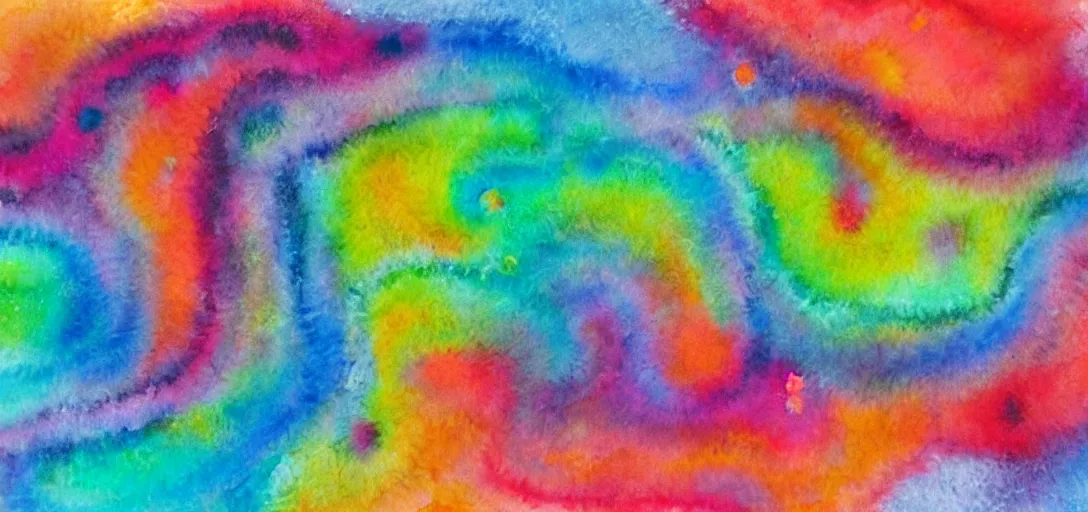 Prompt: colorful abstract watercolor beautiful vibrant swirly oil in water pastel psychodelic