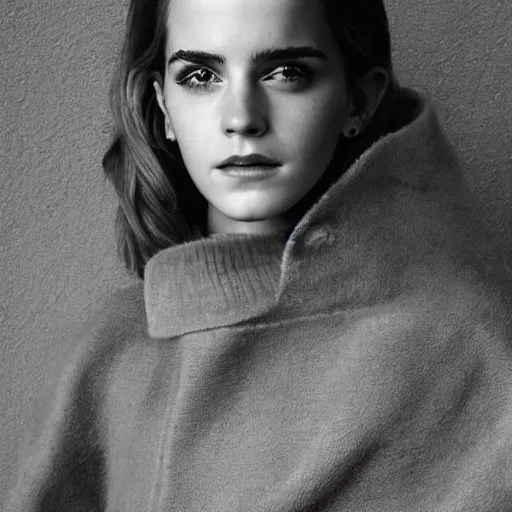 Image similar to a beautiful close - up shot of emma watson, beautiful soft light failling on her face, studio photography by annie leibovitz