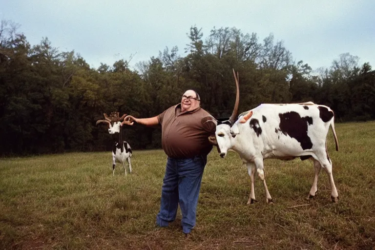 Prompt: danny de vito with a mohaw, cinestill, 1 9 8 0 s, cinnematic shot, kodak film stock