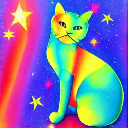 Image similar to rainbow cosmic cat