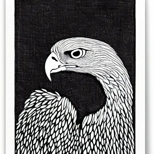 Image similar to golden eagle by aubrey beardsley