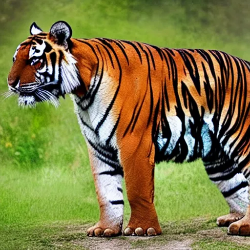 Image similar to hybrid of tiger and elephant
