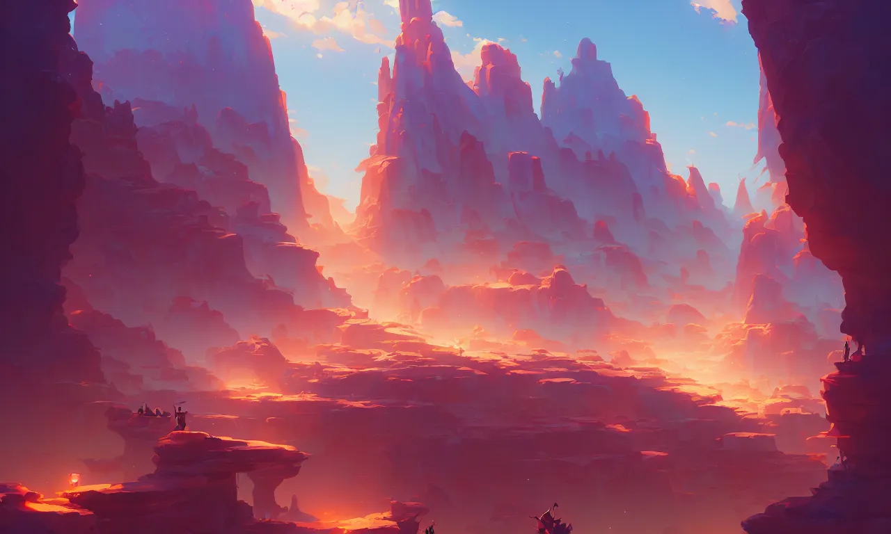 Prompt: The most amazing place on earth, behance hd by Jesper Ejsing, by RHADS, Makoto Shinkai and Lois van baarle, ilya kuvshinov, rossdraws global illumination