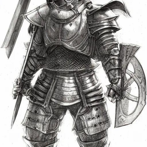 Image similar to heroic portrait of a beaver, holy crusader medieval knight, final fantasy tactics character design, character art, pencil sketch, highly detailed, Akihiko Yoshida