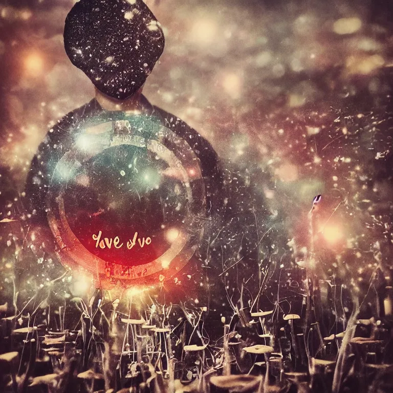 Image similar to double exposure of dally life, symbols of live, explosion, love is the most relevant theme, love is infinity, love is begin of all, 8 k resolution, artistic mode, artistic, trending on instagram, long exposure, love art, serious, fantasy and dreams vibes, mushrooms style and macro style