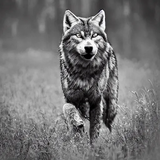 Image similar to giant cat - wolf, nature photography