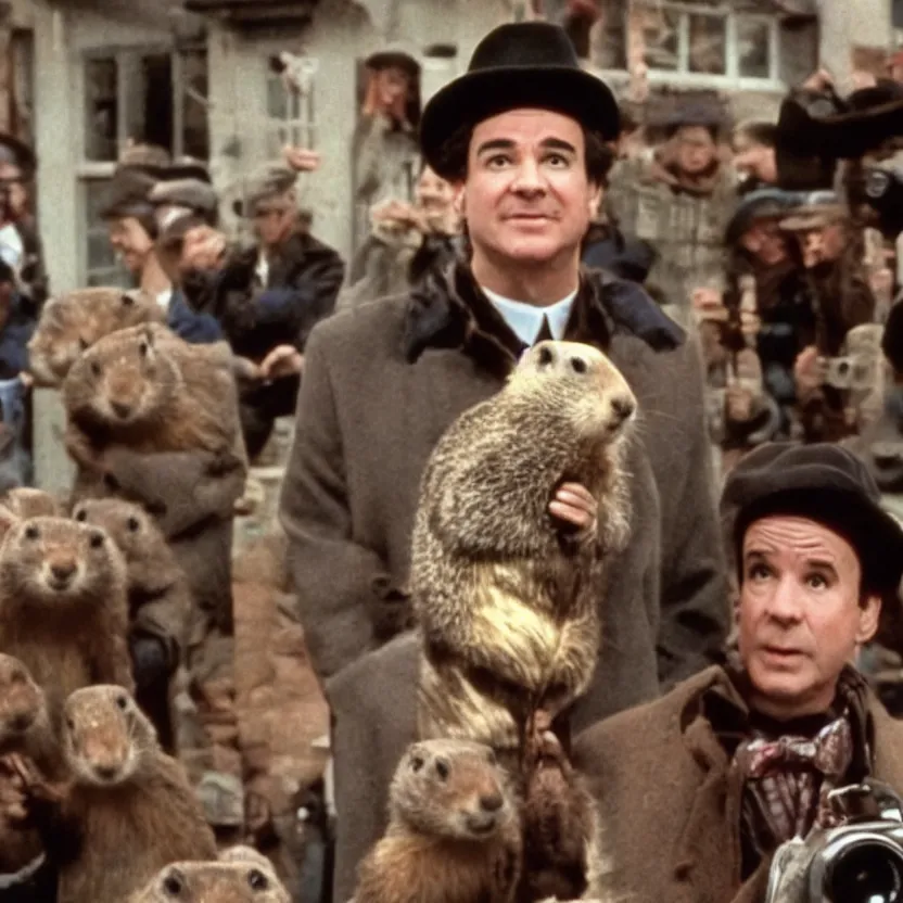 Image similar to it's groundhog day! cinematic