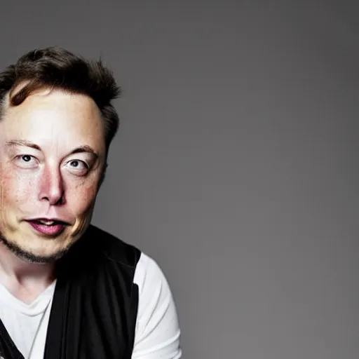 Image similar to A portrait photo of Elon Musk teams up with a teenage Elon Musk, perfect faces, 50 mm, award winning photography