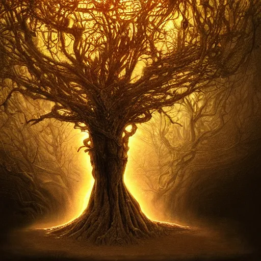 Photorealistic wise mystical tree : r/weirddalle