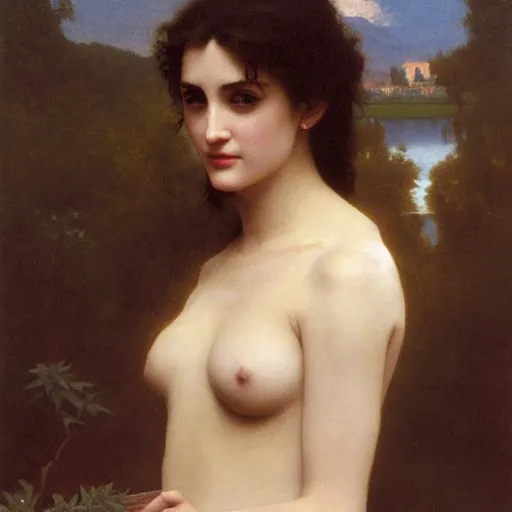 Image similar to painting of winona ryder. art by william adolphe bouguereau. during golden hour. extremely detailed. beautiful. 4 k. award - winning.