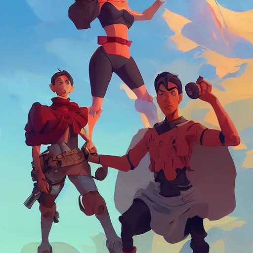 Image similar to hero world m. a. s. h., behance hd by jesper ejsing, by rhads, makoto shinkai and lois van baarle, ilya kuvshinov, rossdraws global illumination