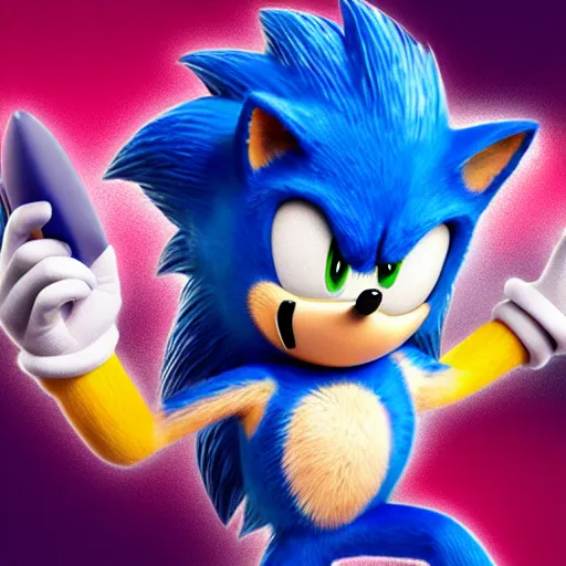 Image similar to very very very fat sonic the hedgehog