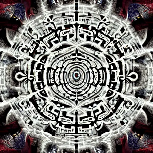 Image similar to ancient fractal alien deities