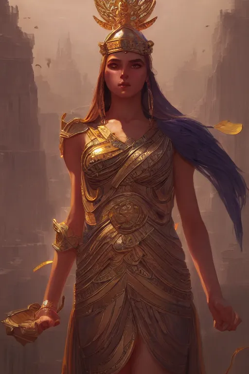 Image similar to goddess of the emperial city, highly detailed, digital painting, artstation, concept art, smooth, sharp focus, illustration, unreal engine 5, 8 k, art by artgerm and greg rutkowski and edgar maxence