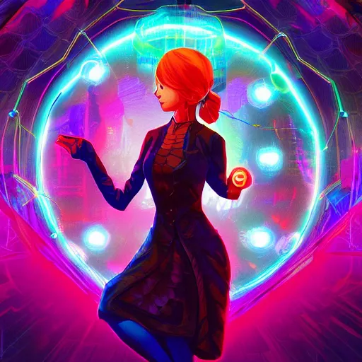 Image similar to skill magic geek inside matrix deepdream radiating a glowing aura stuff loot legends stylized digital illustration video game icon artstation lois van baarle, ilya kuvshinov, rossdraws,