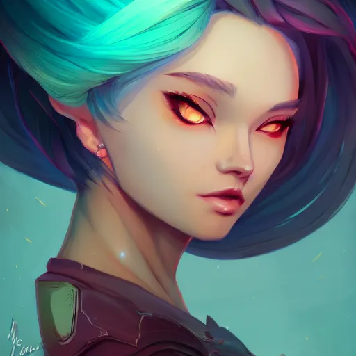 Image similar to a portrait of a beautiful nigtmare, art by lois van baarle and loish and ross tran and rossdraws and sam yang and samdoesarts and artgerm and saruei, digital art, highly detailed, intricate, sharp focus, Trending on Artstation HQ, deviantart, unreal engine 5, 4K UHD image