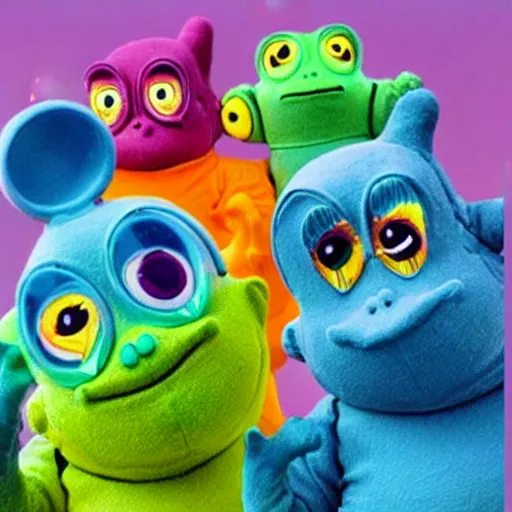 Image similar to Frog Teletubbies!!!!!!