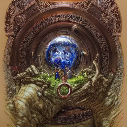 Image similar to the ring of three wishes, fantasy D&D magical item, ring, display item, art by Donato Giancola and James Gurney, digital art, trending on artstation