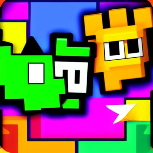 Prompt: geometry dash