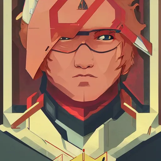 Image similar to Char Aznable profile picture by Sachin Teng, asymmetrical, Organic Painting , Matte Painting, meaningful, Powerful, geometric shapes, hard edges, graffiti, street art:2 by Sachin Teng:4