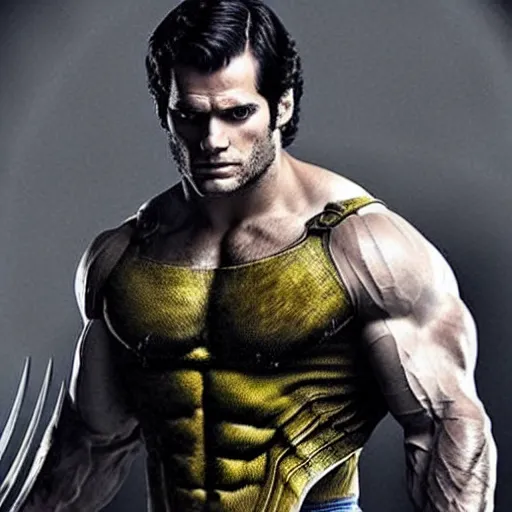 Prompt: Henry Cavill as Wolverine