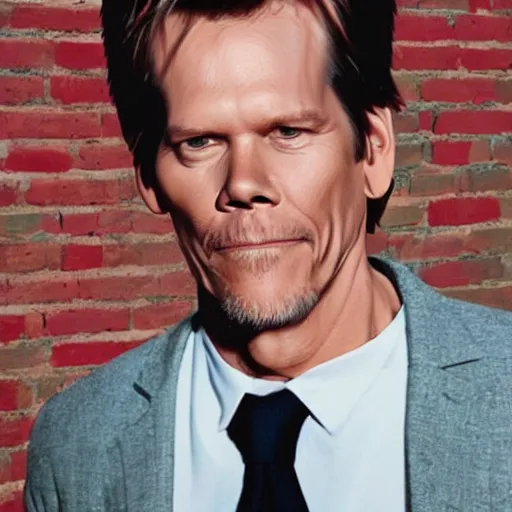 Prompt: kevin bacon made of bacon