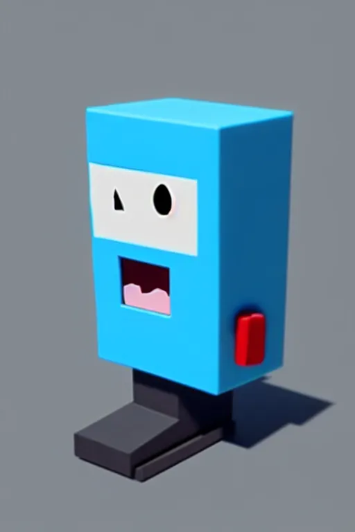 Prompt: A beautiful 3D BMO from adventure time, Cal-Arts, hyper realistic, very realistic, unreal engine 4k