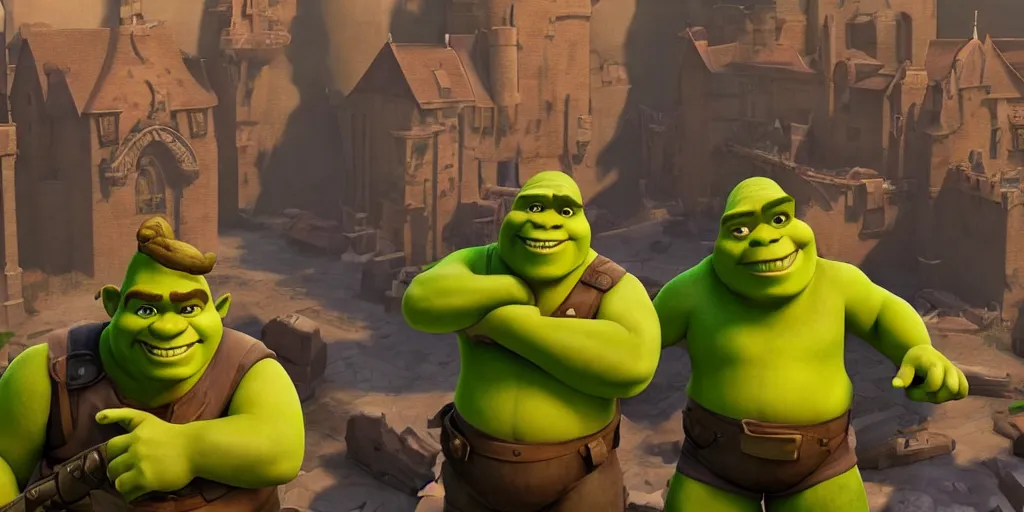 Prompt: shrek in team fortress 2, realistic 4 k octane beautifully detailed render, 4 k post - processing, highly detailed, intricate complexity, epic composition, magical atmosphere, cinematic lighting, masterpiece, ultra hd