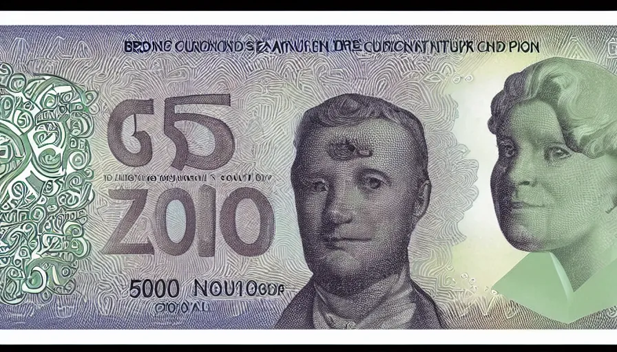 Image similar to concept design of british £ 5 0 note for the year 2 0 3 3