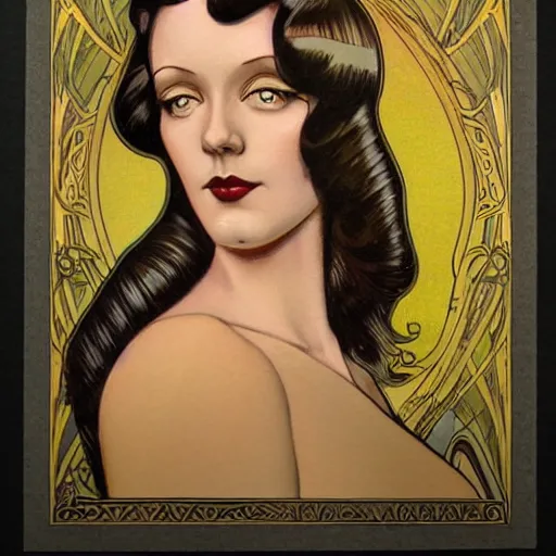 Prompt: an art nouveau streamline moderne portrait in the style of charles dulac and anna dittmann and donato giancola.