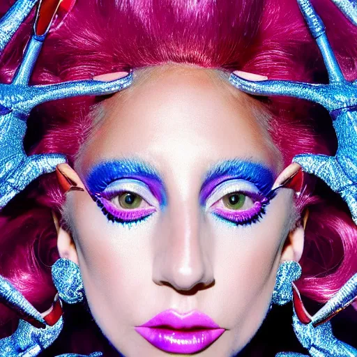 Prompt: lady gaga artpop act 2 album cover shot by nick knight, showstudio, full body, artpop, jeff koons, number 1 on billboard album charts, canon, highly realistic. high resolution. highly detailed. dramatic. 8 k. 4 k.