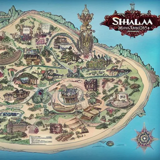 Image similar to map of shambala by fra mauro