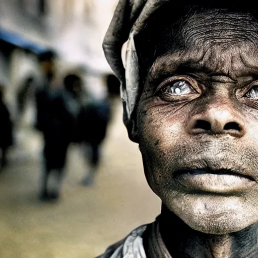 Image similar to this person is a leader, portrait photograph, by steve mccurry