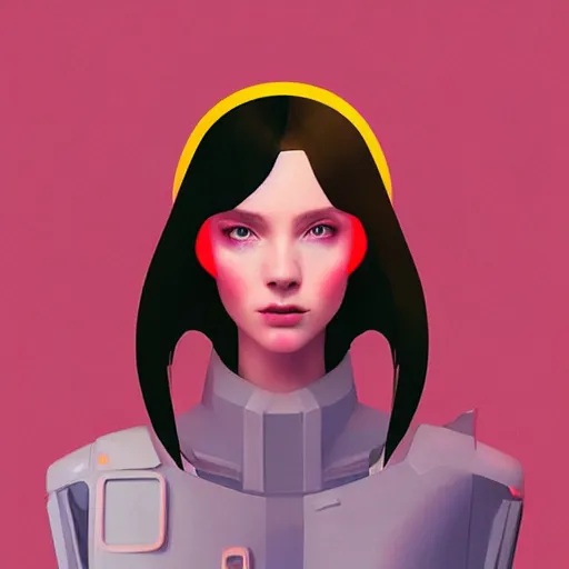 Image similar to portrait beautiful sci - fi girl, blade runner 2 0 4 9, futuristic metropolis, digital art, pop art by hsiao - ron cheng