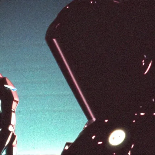 Prompt: movie still of robot evangelion, cinematic composition, cinematic light, criterion collection, by david lynch