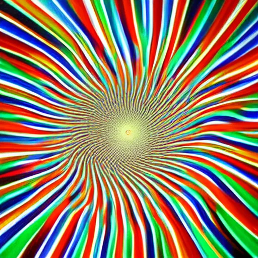 Image similar to baffling optical illusion, colorful, high resolution