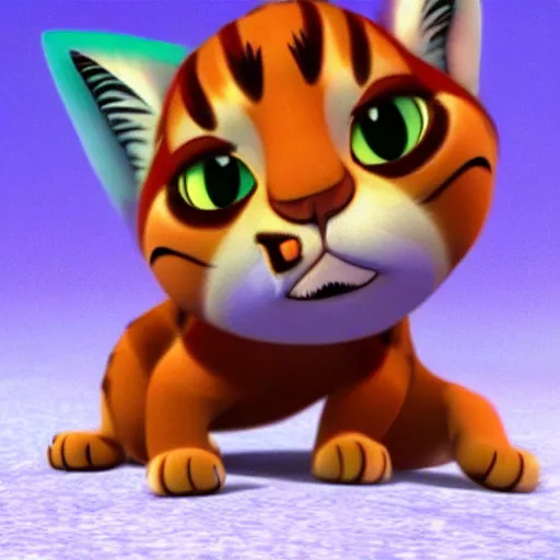 Prompt: cat in the style of madagascar movie