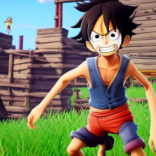 Image similar to monkey d. luffy in fortnite