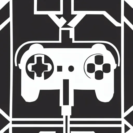 Prompt: logo of a game controller