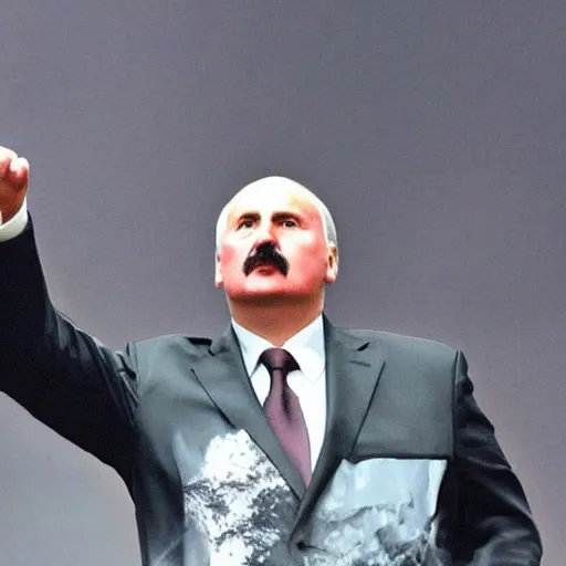 Prompt: Alexander Lukashenko as a Dark Souls boss