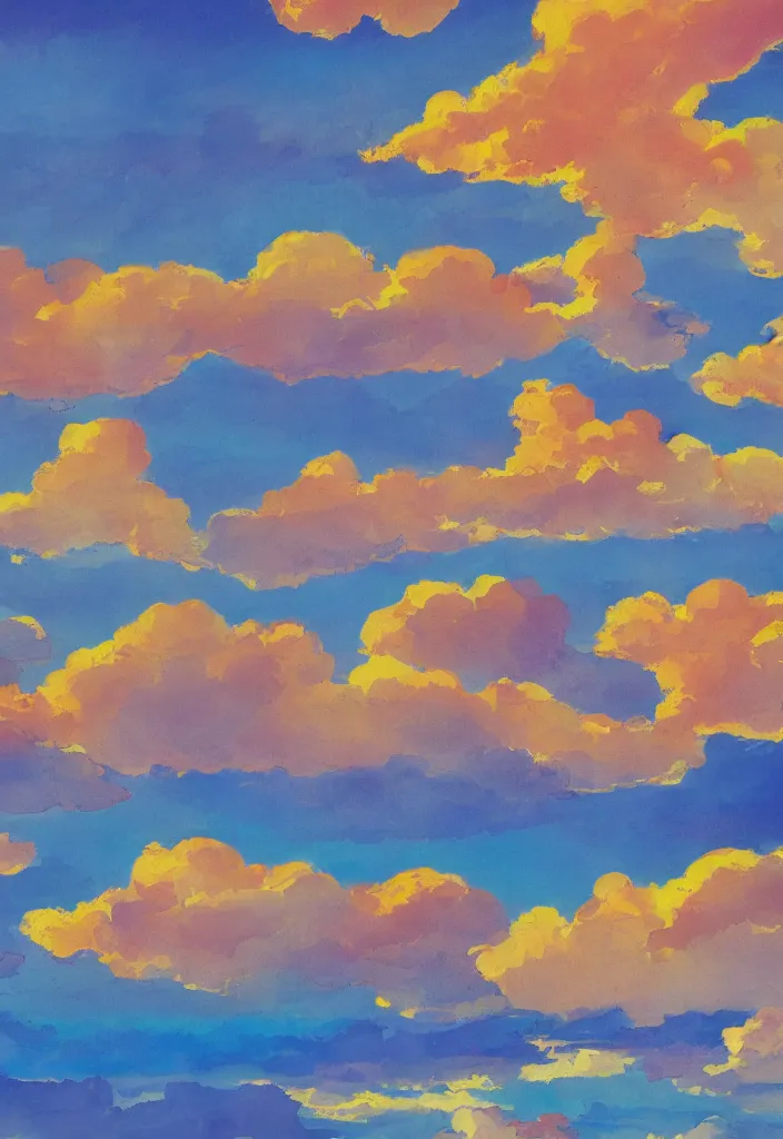 Prompt: madrid city, detailed clouds, sunbeams, heavenly color scheme, studio ghibli scheme