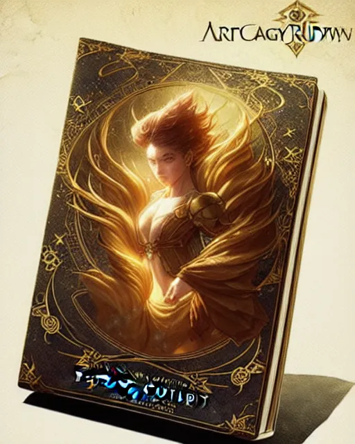 Image similar to A magic book owned by a flying wizard, highly detailed, intricate gold fibers, sharp focus, fantasy art by Artgerm and Greg Rutkowski and WLOP