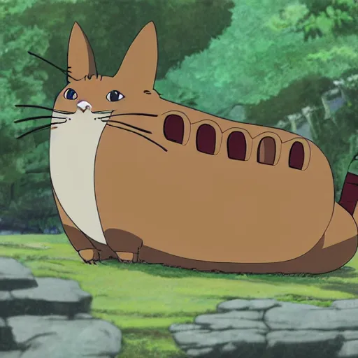 Image similar to catbus from studio ghibli