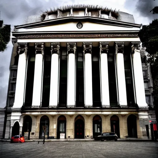 Image similar to Buenos Aires city hall,digital art