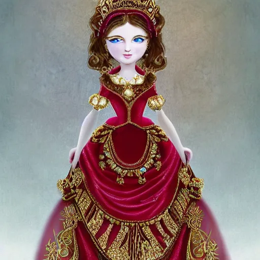 Image similar to princess of ruby, gorgeous, ornate, intricate, detailed, stunning, masterpiece, 4 k