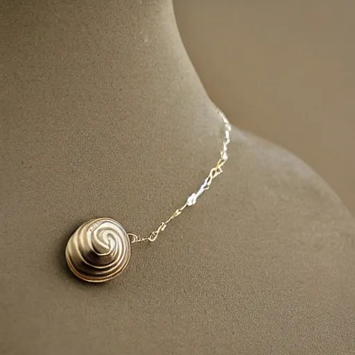 Prompt: olivella snail jewelry