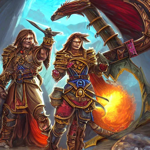 Image similar to Gauntlet, war theme gauntlet, fantasy gauntlet of warrior, fiery coloring, hearthstone art style, epic fantasy style art, fantasy epic digital art, epic fantasy card game art