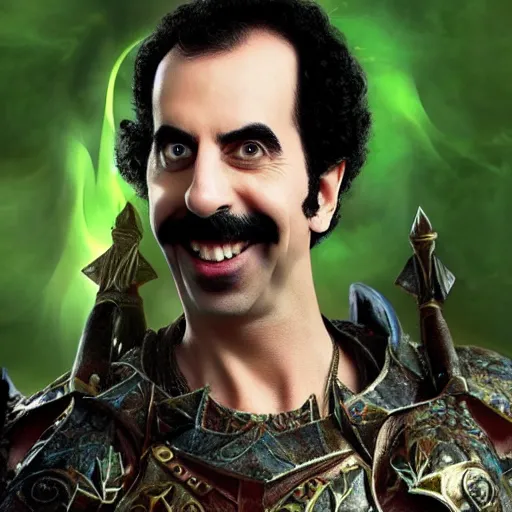 Prompt: borat in warcraft movie 4k