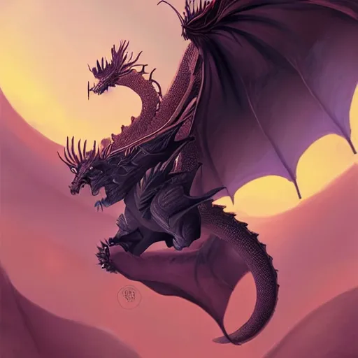 Image similar to queen dragon from Dragonriders of Pern, flying through sunset, art, fantasy, intricate, elegant, highly detailed, digital painting, trending on artstation, concept art, smooth, sharp focus, hyperrealistic, illustration, art by Loish and WLOP