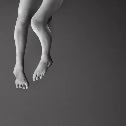 Image similar to human legs attached to a spider, studio lighting